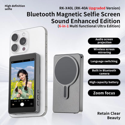Kingma Wireless Remote Selfie Screen 4.02-Inch 16:9 450Cd/M High Brightness 60Hz Refresh Rate Magnetic USB-C Fast Charge 1800Mah
