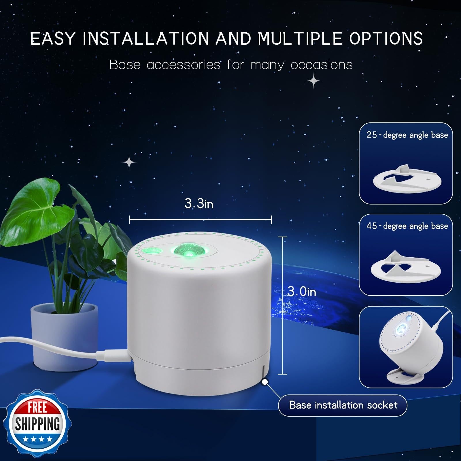 HERHOTER Galaxy Projector,Star Projector with Timer and Remote Control