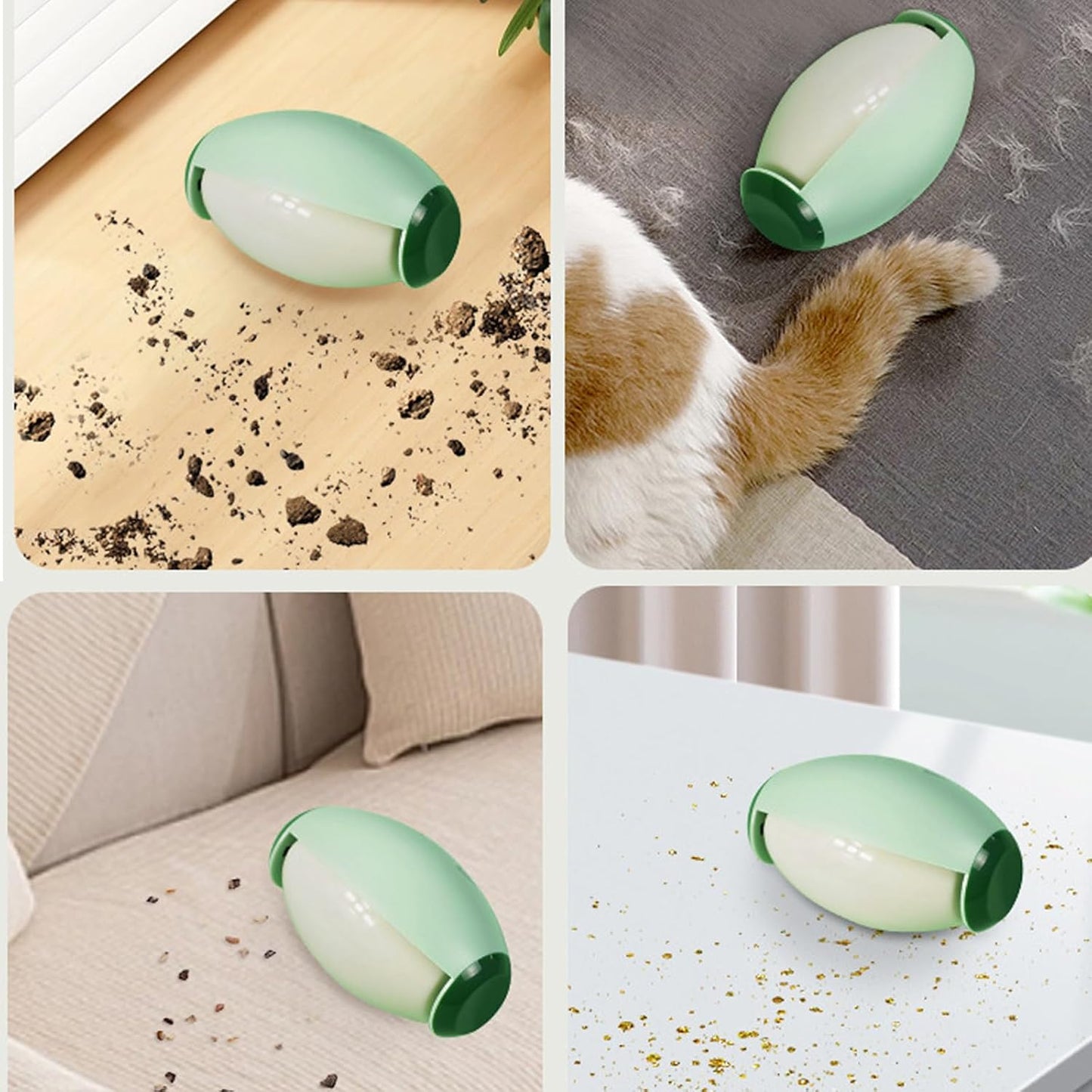 Washable Reusable Gel Lint Roller Ball on the Go Lint Roller Ball Portable Travel Lint Roller Mini Dog Pet Cat Hair Removal Tool for Clothes Rug Furniture Couch Car